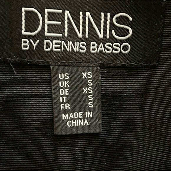 Dennis By Dennis Basso black zip up fall autumn spring jacket size XS b5 - Picture 2 of 6